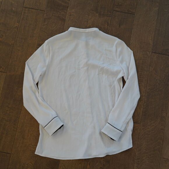 M.M. Lafleur The Barton Shirt Size‎ 8 Classic Work Quiet Luxury - Picture 5 of 8
